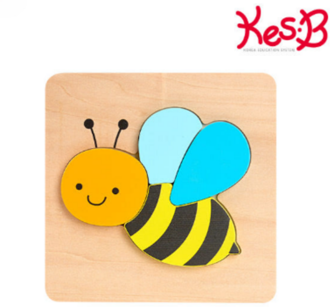 캐스비 튼튼 큰조각퍼즐 벌 세트 KBT2844, 1세트, 4피스