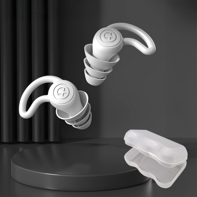 구매하마 귀마개 소음차단 방지 3중 이어플러그 라이트그레이, 1개, 1개입