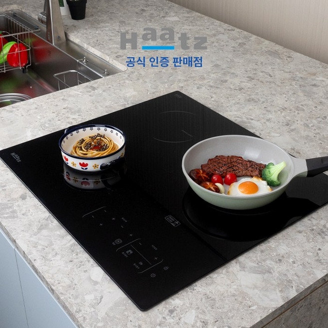 [전국설치] 하츠 하이라이트 빌트인 3구 전기레인지 블랙 (타공 560x480), EC-365CTS