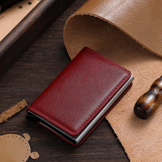【防盜刷RFID】信用卡包 鋁合金卡夾 自動彈出卡夾