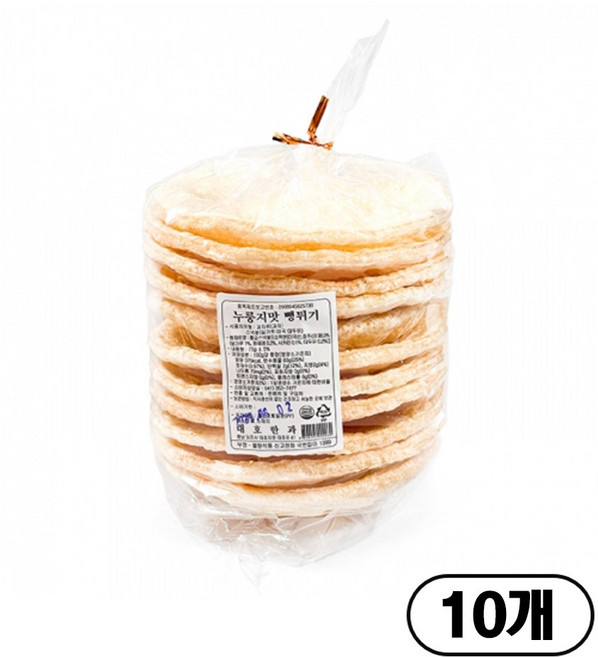 대호한과 누룽지맛 뻥튀기 대용량, 10개, 75g