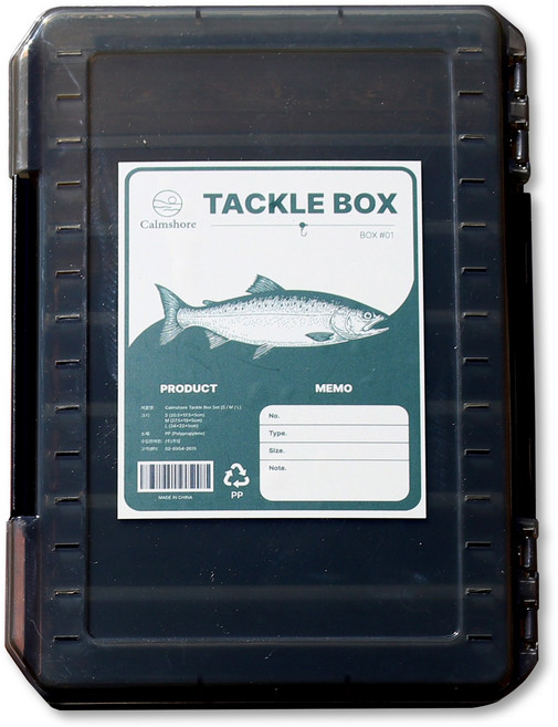캄쇼어 낚시 루어 태클박스 3종세트, 1개, 블랙(black)