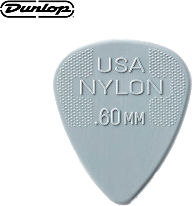 던롭 USA 나일론 스탠다드 기타피크 44R, 1개