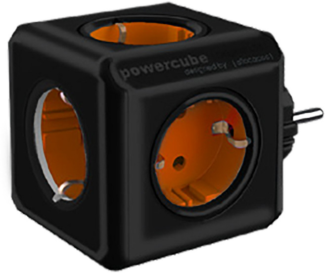 파워큐브 오리지널 5구 멀티탭, 7.5cm, 블랙, 1개