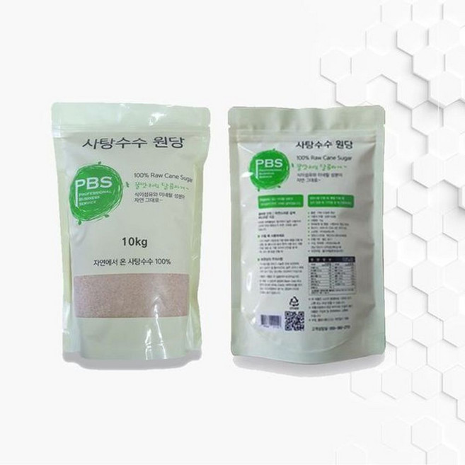 사탕수수 원당 10kg 피비에스 PBS 흰설탕 하얀설탕 설탕 조미료 고급설탕 비정제원당 천연당 수제청 과일청, PBS 사탕수수 원당 10kg, 1개