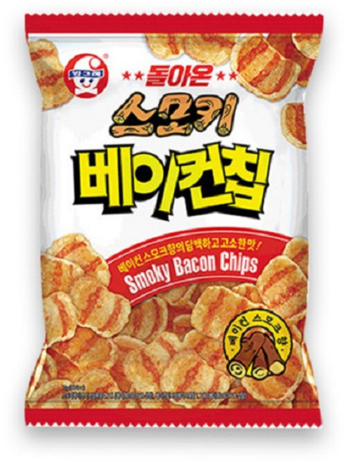 크라운 스모키 베이컨칩 70g, 1개