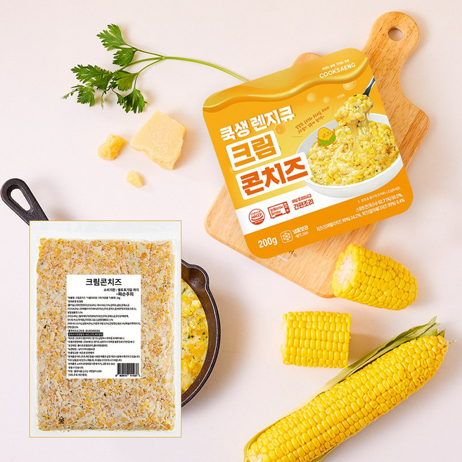 [쿡생] 벌크용량 만능토핑 크림콘치즈1kg, 1개, 1kg