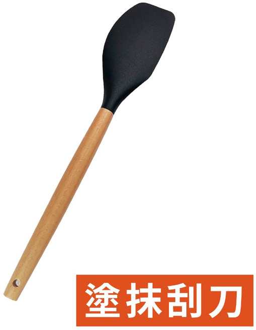 矽膠廚具 耐高溫不沾鍋專用 烘焙用具, 1個, 刮刀