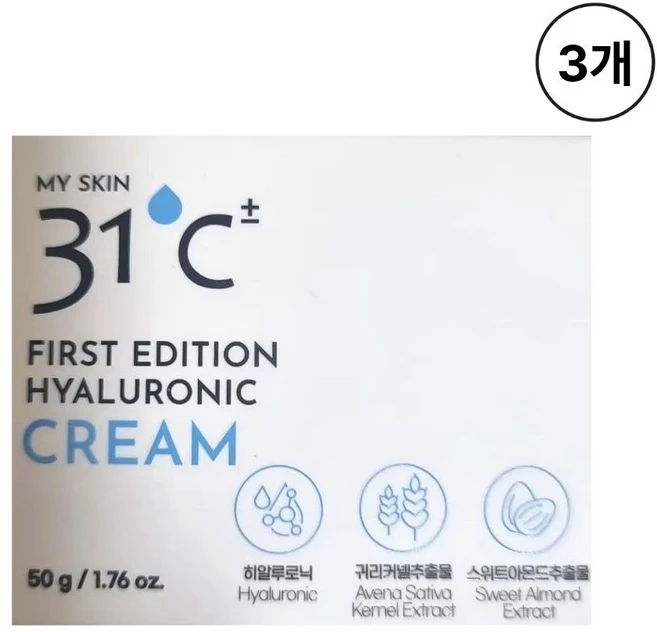 닥터바르고 퍼스트 에디션 히알루론산 수분크림, 50g, 3개 - 쿠팡