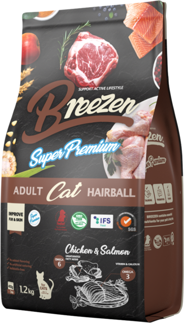 브리젠 슈퍼프리미엄 어덜트캣 고양이 기능성 사료, 1개, 1.2kg, 헤어볼