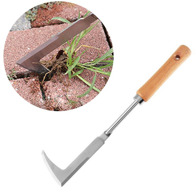 보도블럭 잡초 제거기 틈새 스테인레스 풀 뽑는 잡풀 좁은틈 정원관리 구석진 곳 제초 칼, 1개