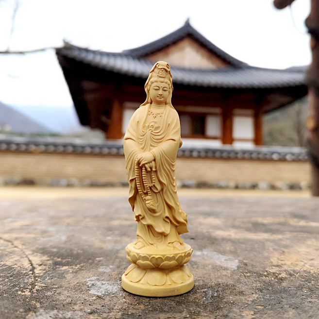관세음보살 불상 불교 조각 장식품, 1개
