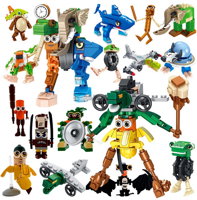 이탈리안 브레인롯 16종 블록 16 in 1 합체캐릭터, 1개