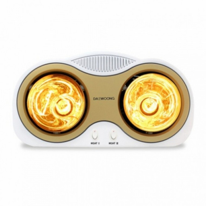 델루체 프리미엄 욕실히터 2구 화장실 온열기 욕실난방 벽걸이 DWH-BR2000, 상세페이지 참조