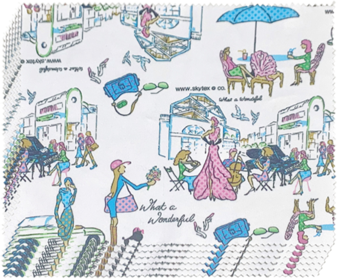 렌즈소녀 그림 안경닦이 6장, 6개, 스트리트