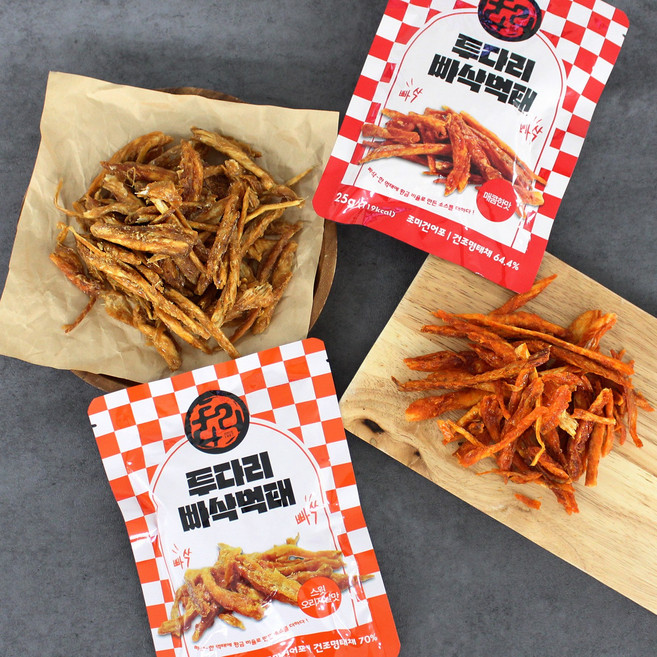 소스가 필요 없는 투다리 빠삭 먹태 4봉, 4개, 오리지널 (25g)