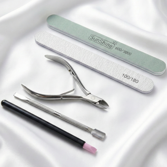 몬디 네일 케어 손톱 정리 도구 5종 세트, 1세트, 니퍼 +스텐 푸셔 +스톤 푸셔 +하드파일 +소프트파일
