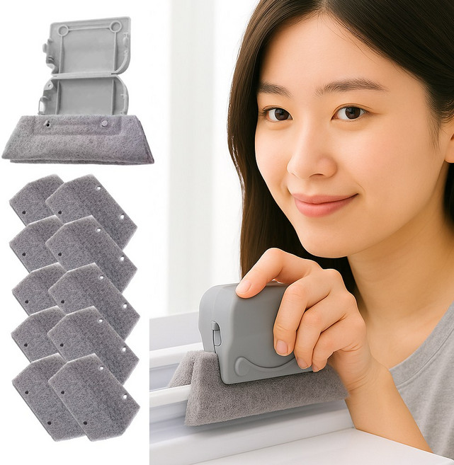 창틀 창문틈새청소 청소브러쉬세트 리필수세미5세트, 1세트