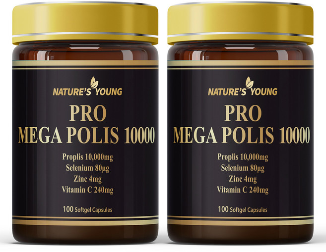 [호주 본사 직출고] Nature's young 프로폴리스10000, 2개, 100정