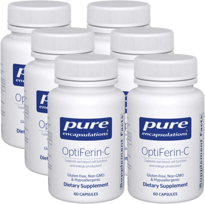 퓨어인캡슐레이션 철분 옵티페린-C OptiFerin-C, 6개, 60정 - 쿠팡