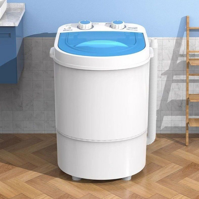 초미니 수동 세탁기 양말 초소형 속옷 빨래 1인용 5kg 아기옷, 1. 화이트(4.5kg)