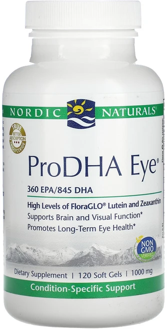 Nordic Naturals ProDHA Eye 1000mg 120 소프트젤, NordicNaturalsProDHAEye1000mg1, 1개, 120정 - 쿠팡
