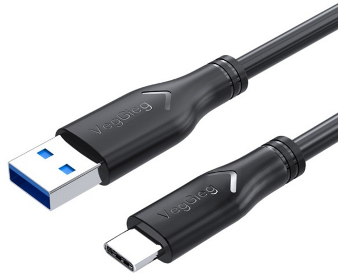 (VEGGIEG) USB 3.0 - Type C 10G 고속 충전 데이터 케이블 V-U321 (0.5M), 1개, 상세페이지참조, 0.5m