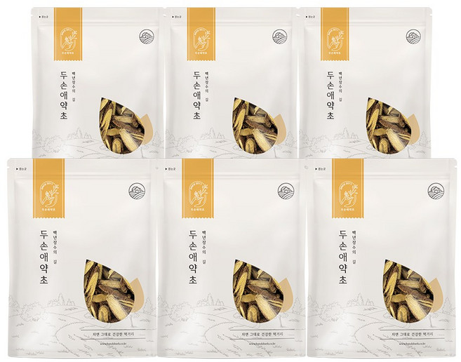 두손애약초 우즈베키스탄 수입 감초 뿌리 감초차 300g, 6개