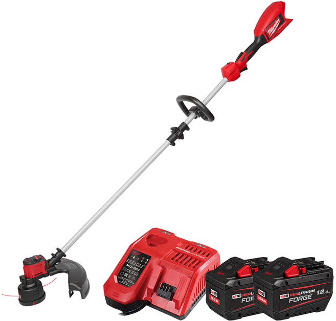 밀워키 M18 BLLT-122 충전 예초기 18V 12.0Ah 포지 배터리 2개 세트, 1개