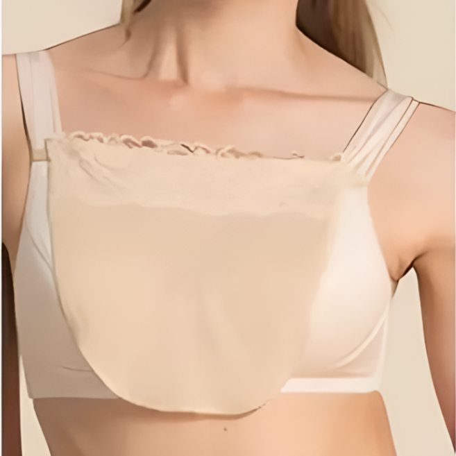 가디건 브이넥 노출방지 가슴골 가리개 덮개