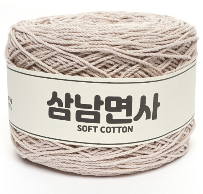 삼남뜨개실 삼남면사 200g 51컬러 코바늘실 뜨개실, 18합 56 솔리드 핑크 200g, 1개