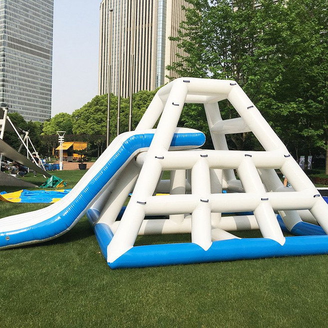 팽창식 워터 슬라이드 미끄럼틀 에어바운스 물놀이장 놀이 물놀이 수영장 놀이터, 6.2-4-3.2m 등반 슬라이드, 1개