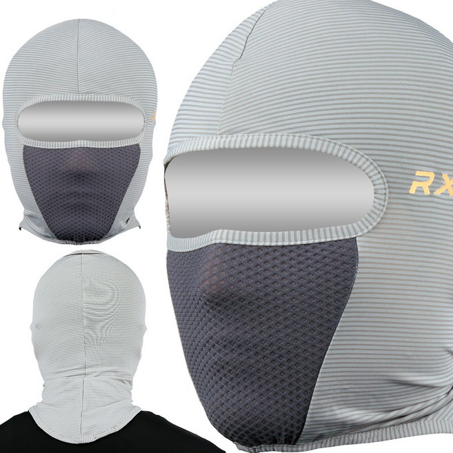 RXF ZET MAX BARACLAVA 2023년형 쿨바라클라바 냉감바라클라바 복면 멀티스카프 스카프 워머 골프파크 KC인증, 그레이, 1개