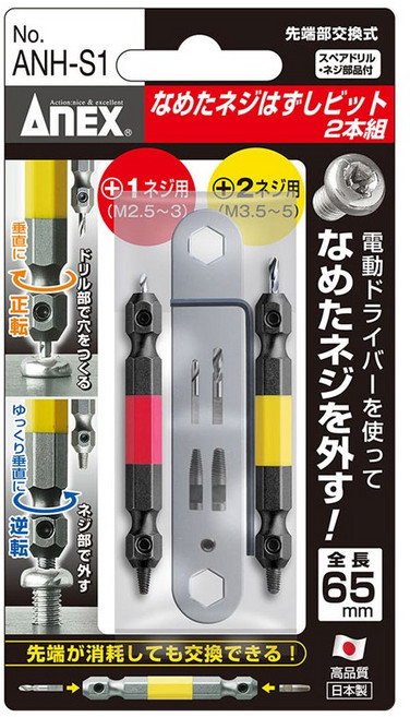 아넥스 반대탭 볼트리무버 히다리탭 ANH-S1, 1개