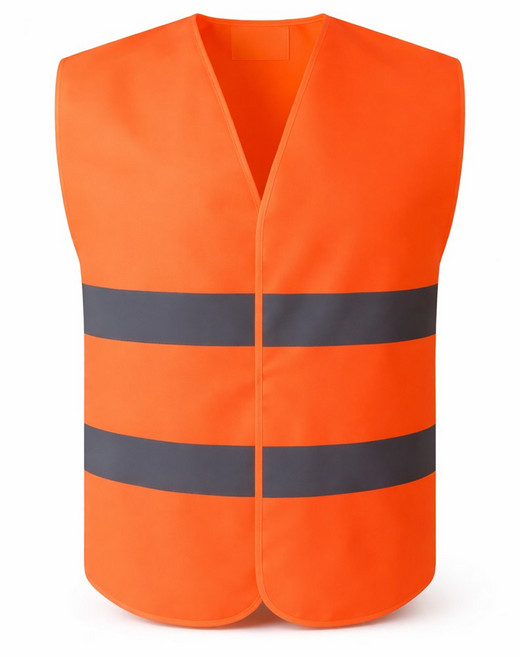하이라이트 벨크로 베이직 안전조끼, 오렌지, 1개