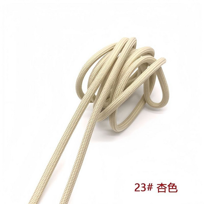 5彩色滌綸繩子跳點傘繩手工包芯圓繩抽繩鑰匙扣編織繩包掛件 副廠商品, 卡其, 1個