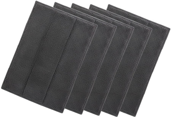 미소진 아쿠아 극세사 스팀 청소패드, 그레이, 5개