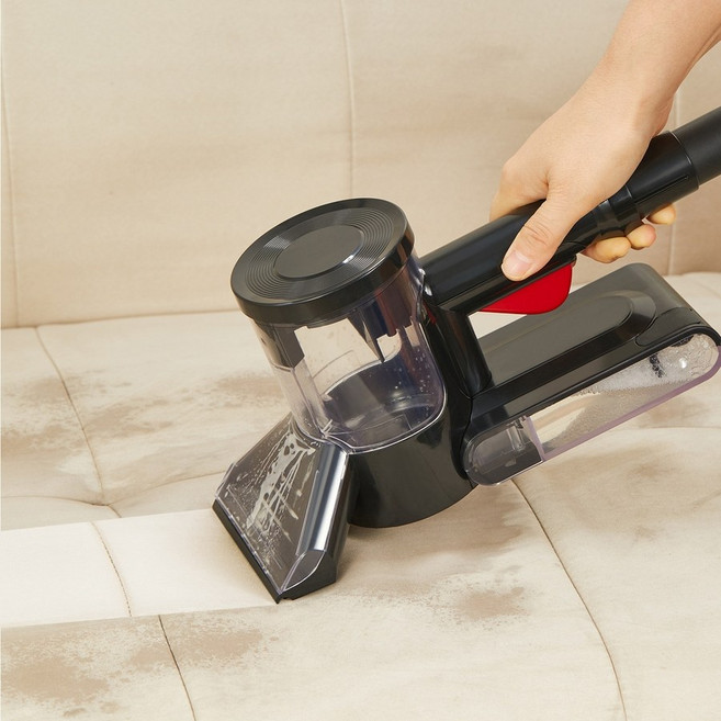 습식 진공흡입 청소기 패브릭 카페트 소파청소용, 블랙