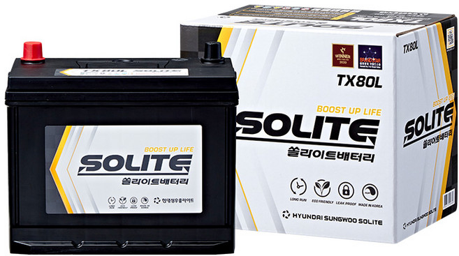 현대 쏘나타YF 쏠라이트 자동차 배터리 TX80L, 1개