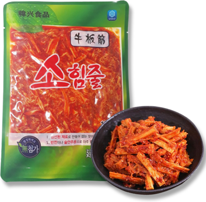 한흥식품 소힘줄 소심줄 뉴반진, 1개, 180g