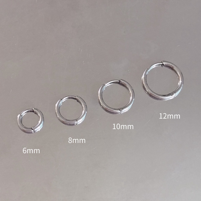 1+1 써지컬스틸 원터치 링귀걸이