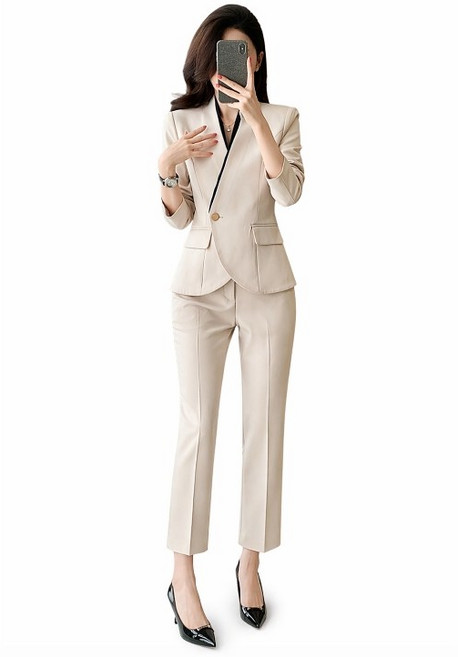 휠렉스 여성 슬림핏 정장 세트 자켓 슬랙스 투피스 오피스룩 면접룩 JT417