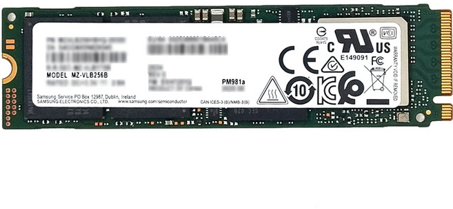 삼성전자 PM981a M.2 NVMe SSD, 256GB