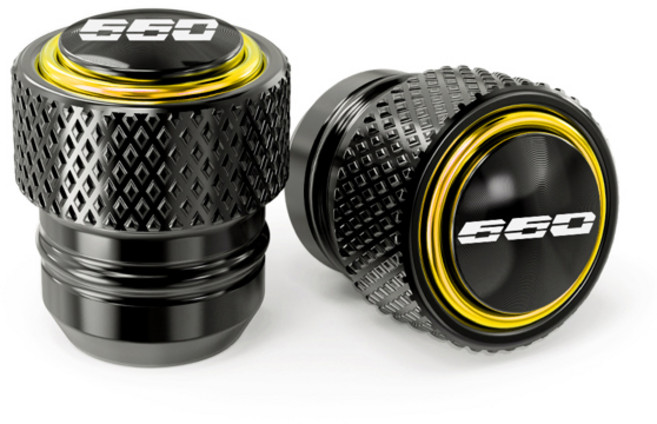 Triumph Trident 660 Tiger Sport 660 Daytona 2024 Accessorie 슬라이더 스탠드 스윙 암 스풀 밸브 캡용 M8 스윙 암 스풀, [06] 2pcs Gold