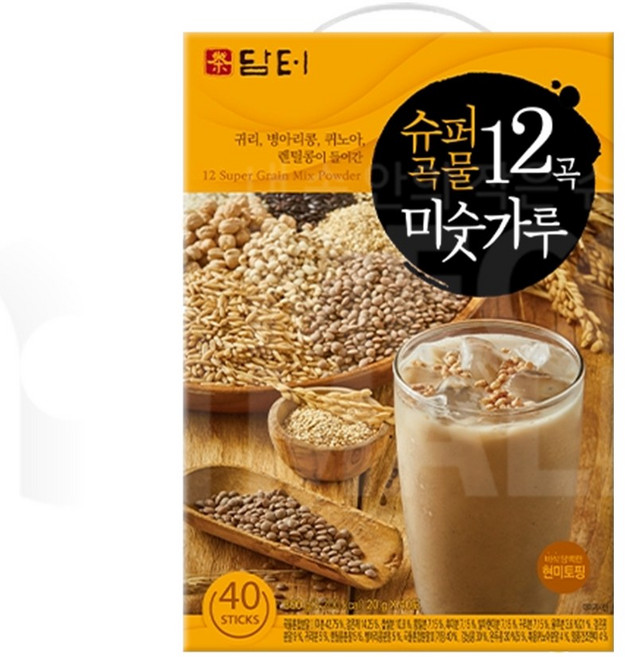 담터 슈퍼곡물 12곡 미숫가루 320p, 800g, 8개