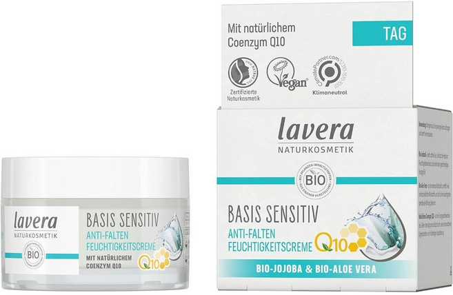 라베라 보습크림 Q10 독일 천연 유기농 안티에이징 화장품 주름개선 보습 데이크림 데이케어 50ml, 1개