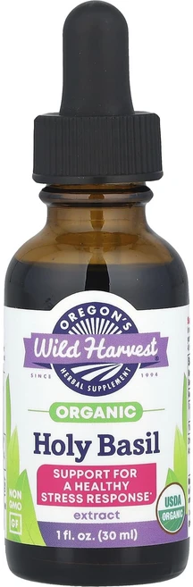 몸관리하세요 겨울입니다 Oregon's Wild Harvest 유기농 홀리 바질 추출물 30ml(1fl oz)(1회 제공량당 333mg) 특별관리진행, OregonsWildHarvest유기농홀리바질추출물30, 1개, 30ml - 쿠팡