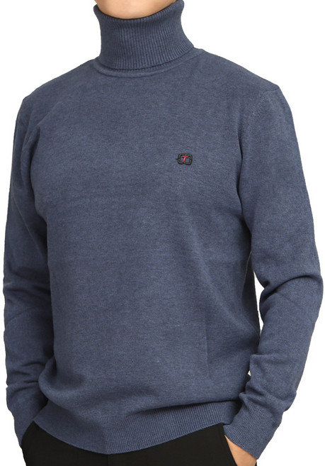 THTD1002 겨울 남성 울 혼방 긴목 폴라 니트 터틀넥