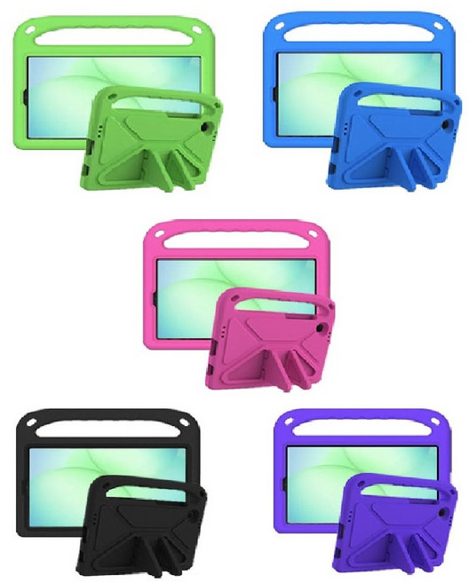 케이스나라 갤럭시탭A8 10.5 호환 에바폼 케이스 커버 거치대 SM-X200 X205N, 퍼플, 1개