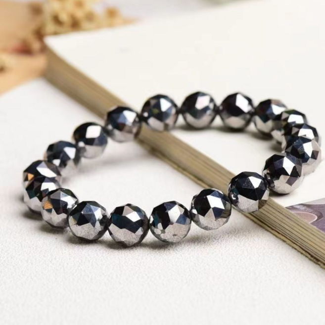 헤마타이트 원석 등산 골프 스포츠 파워스톤 남녀공용 천연석 팔찌